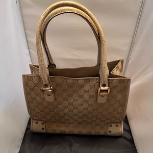 Authentic Vintage Gucci Canvas Tote